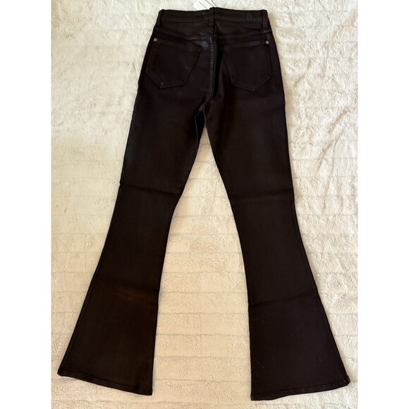 7 For All Mankind Women's Size 27 Black Ultra High Rise Skinny Boot Jeans NWT - Picture 11 of 12